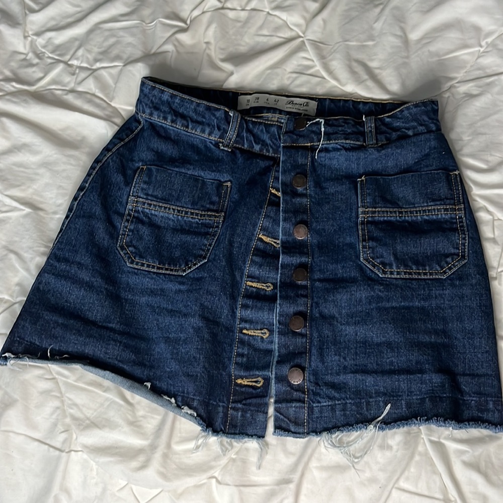 Denim co denim skirt, size 6. High waisted